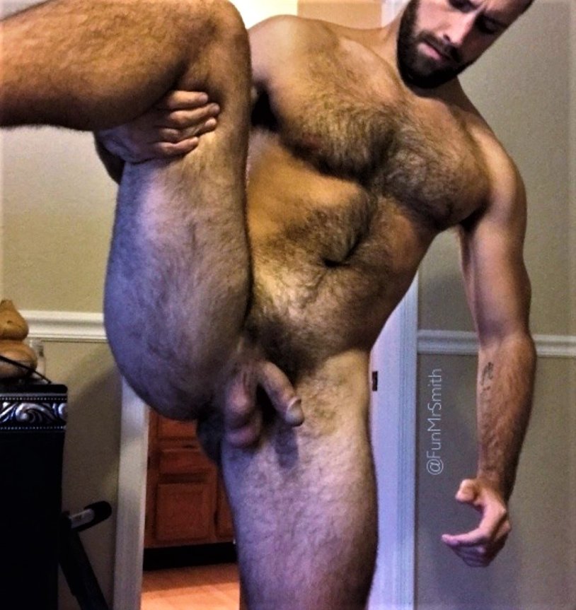 Hairy guys without panties