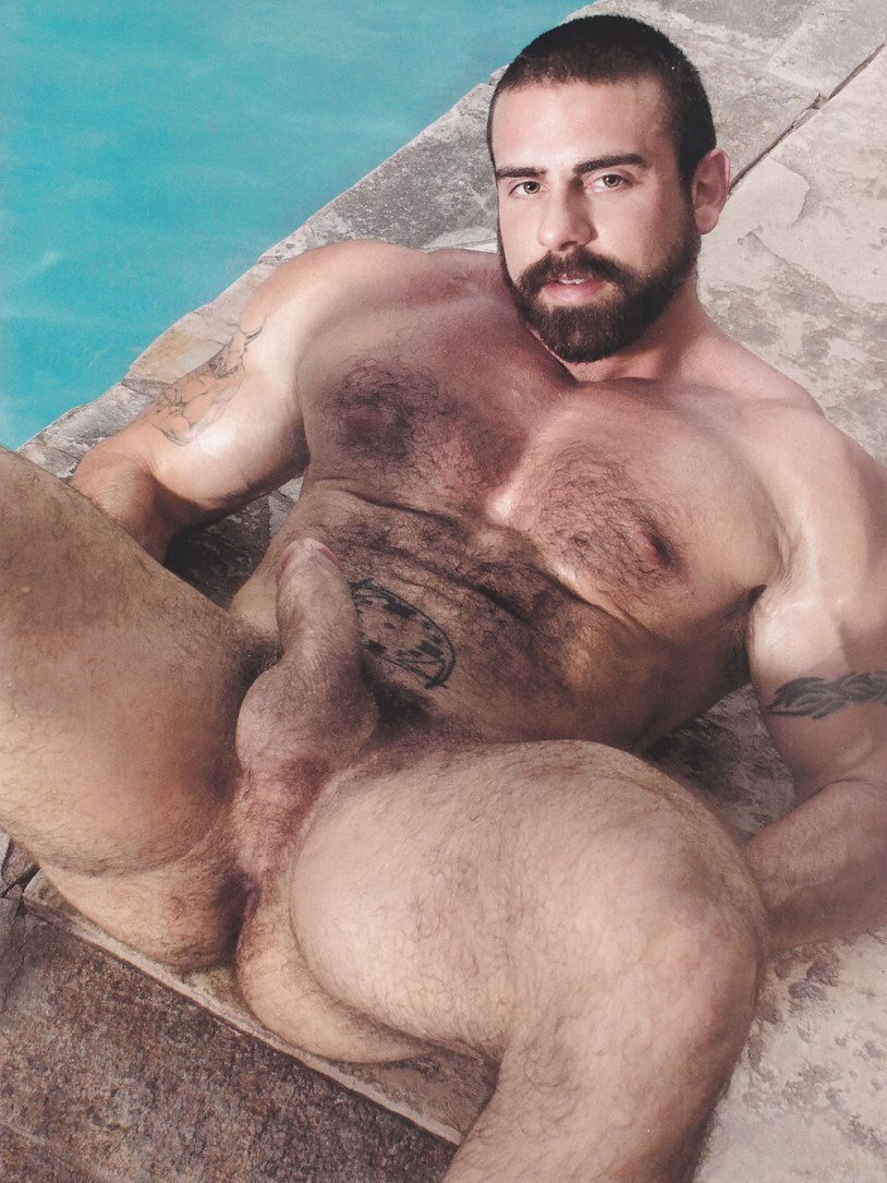 Healthy hairy men naked