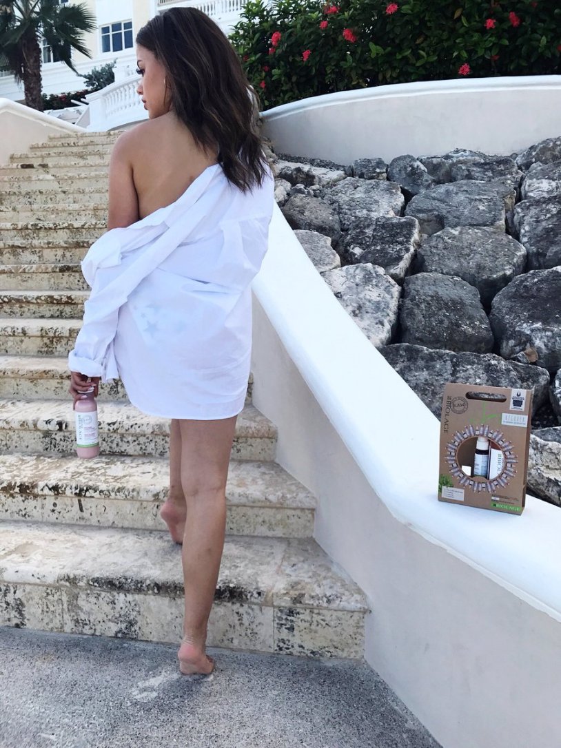 Sarah Jeffrey Tits in Milk