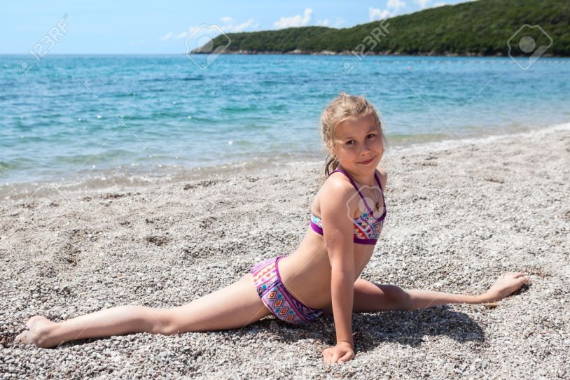 Model Hannah Zorkina Beach