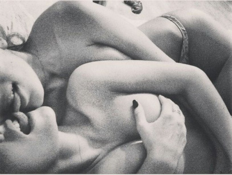 Paired erotic selfies