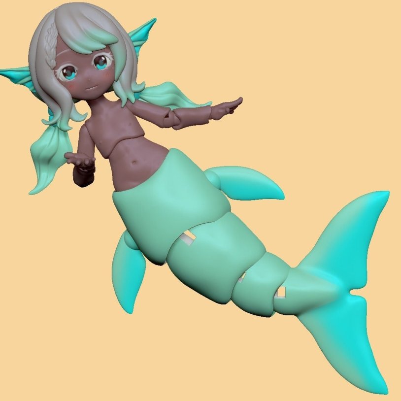 Mermaid D Model