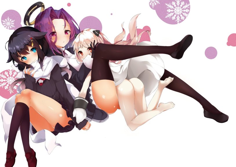 Anime legs of two girls pictures