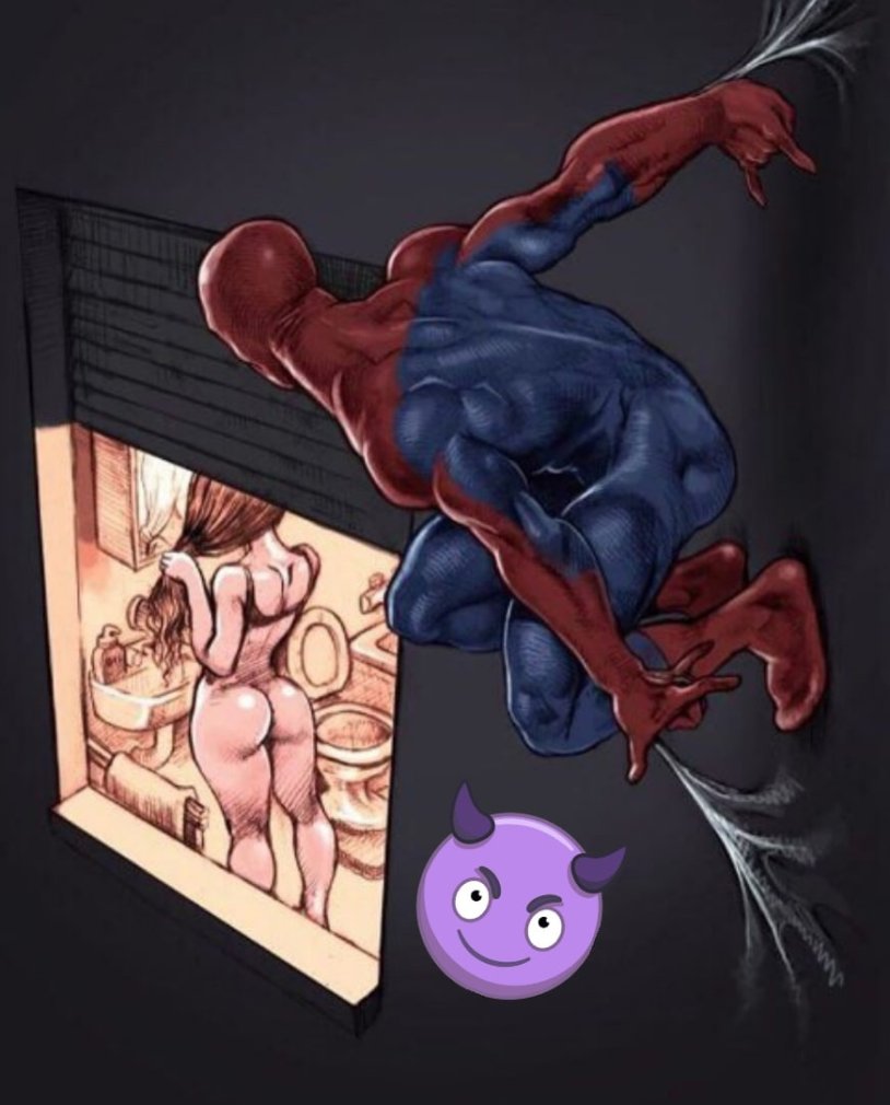 Man spider naked art