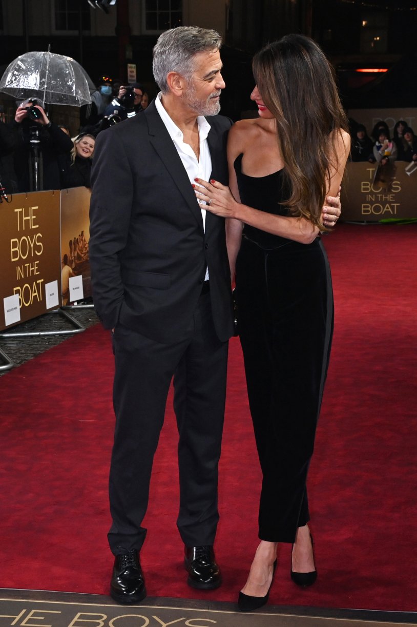 George Clooney with his wife