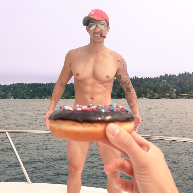 Inflatable circle for swimming Donut