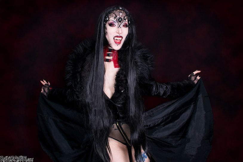 The vampire is beautiful