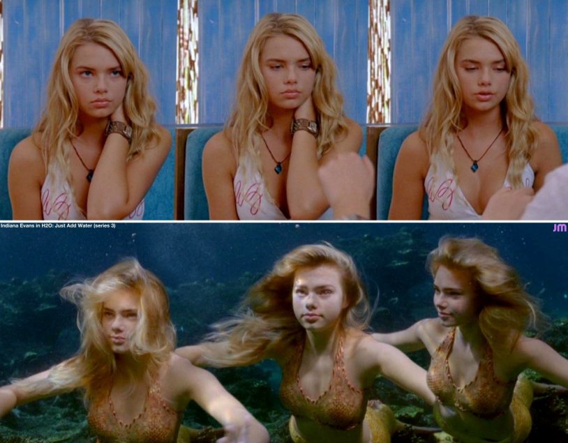 Indiana Evans Blue Laguna Naked