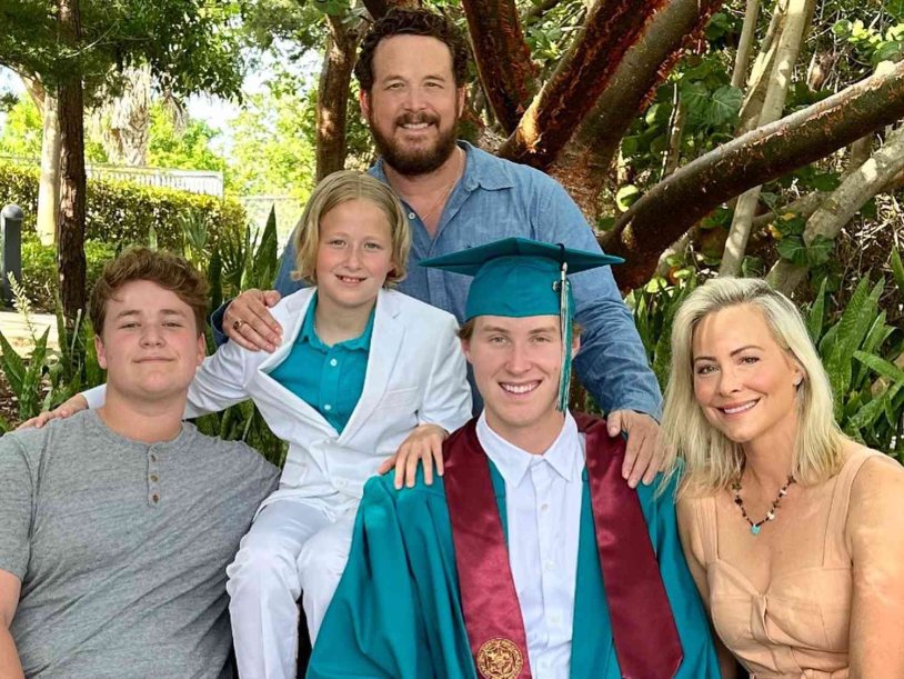 Cole Hauser with family