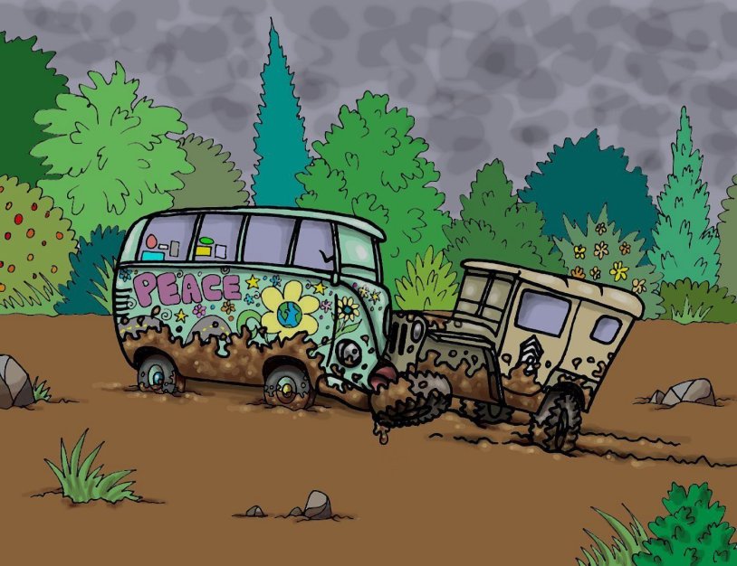 Pornography of the cartoon car