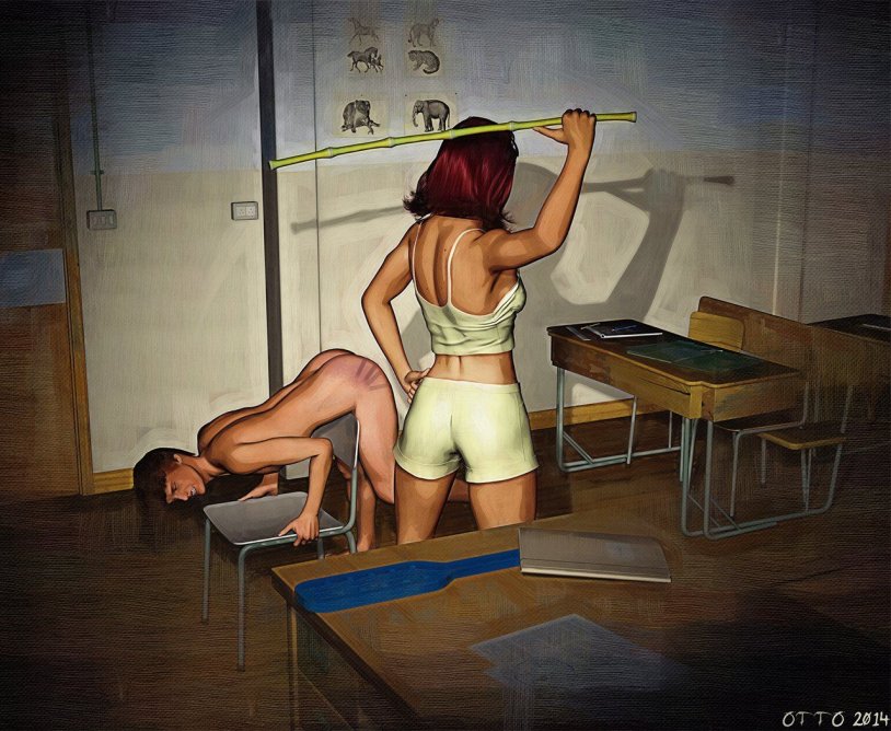 Spanking of adolescents of boys 3d
