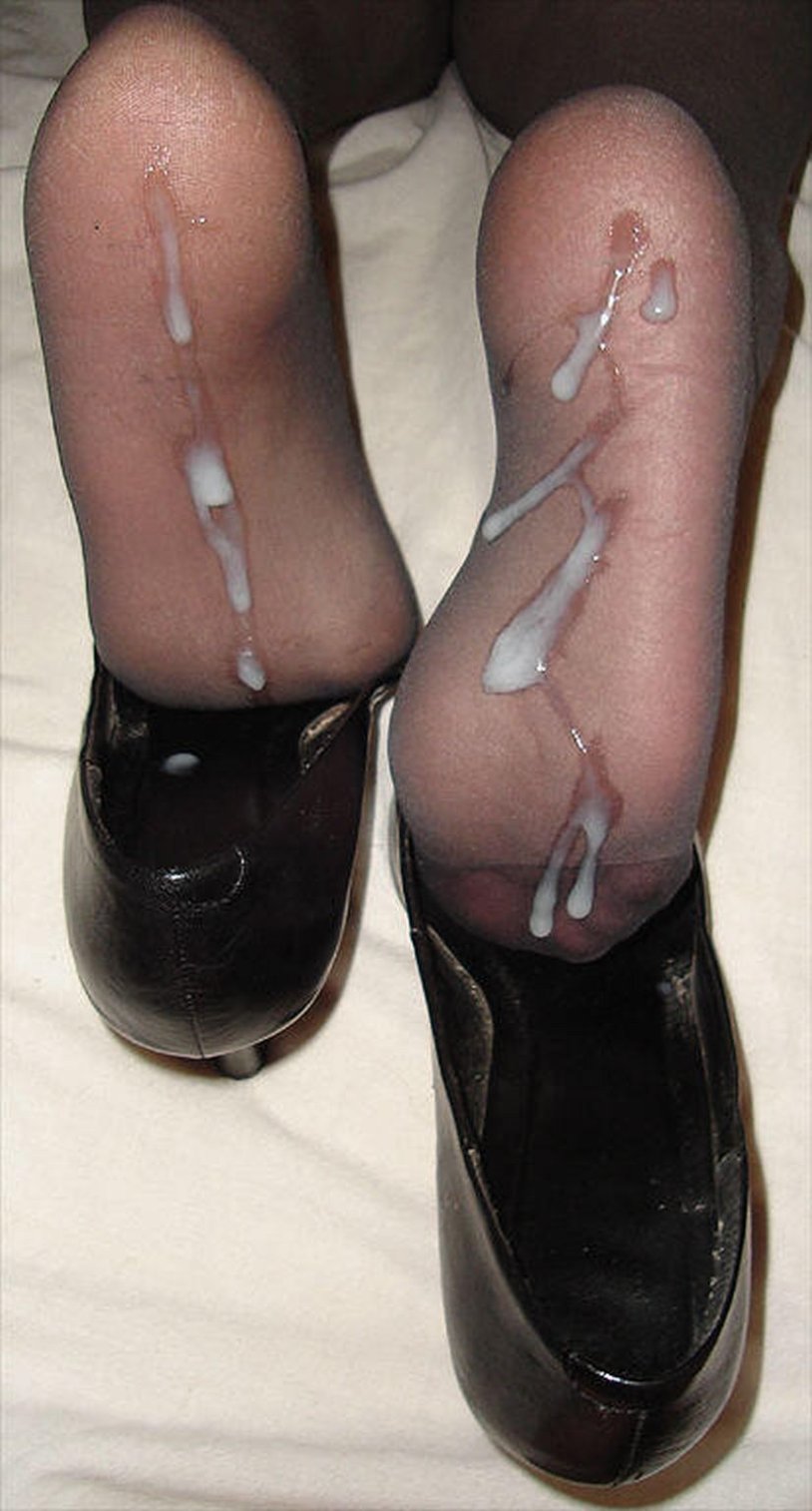 He finished the female shoes