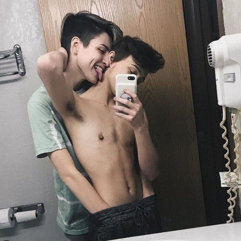 Selfies of two Koreans guys