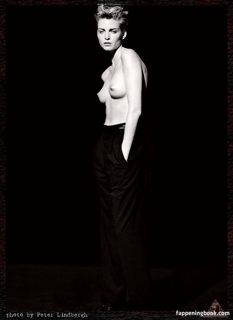 Nadia Auermann in a swimsuit