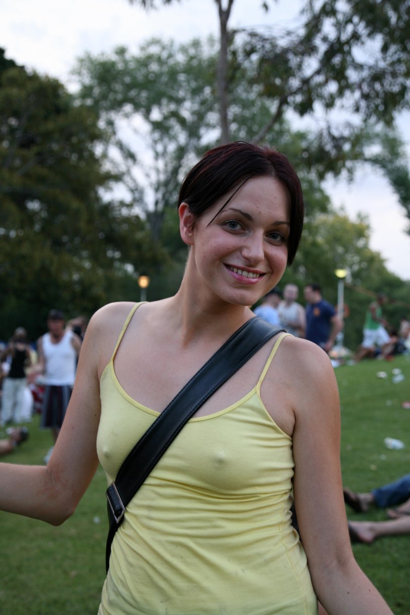 Girls with sticking nipples