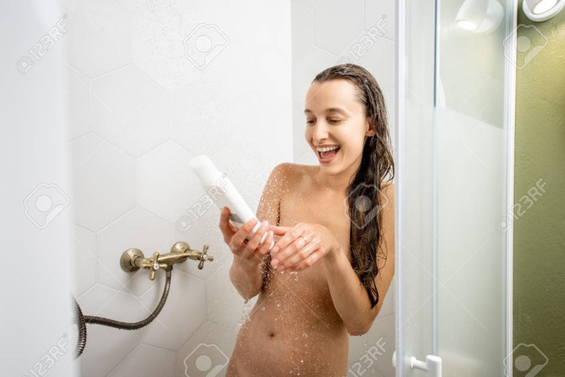 Woman in the shower