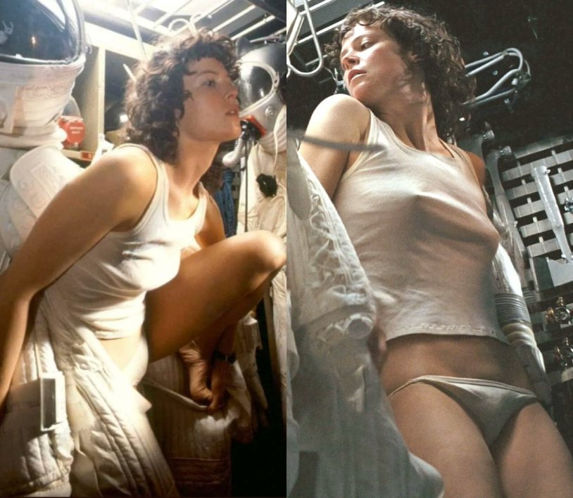 Sigurni Weaver Naked Alien