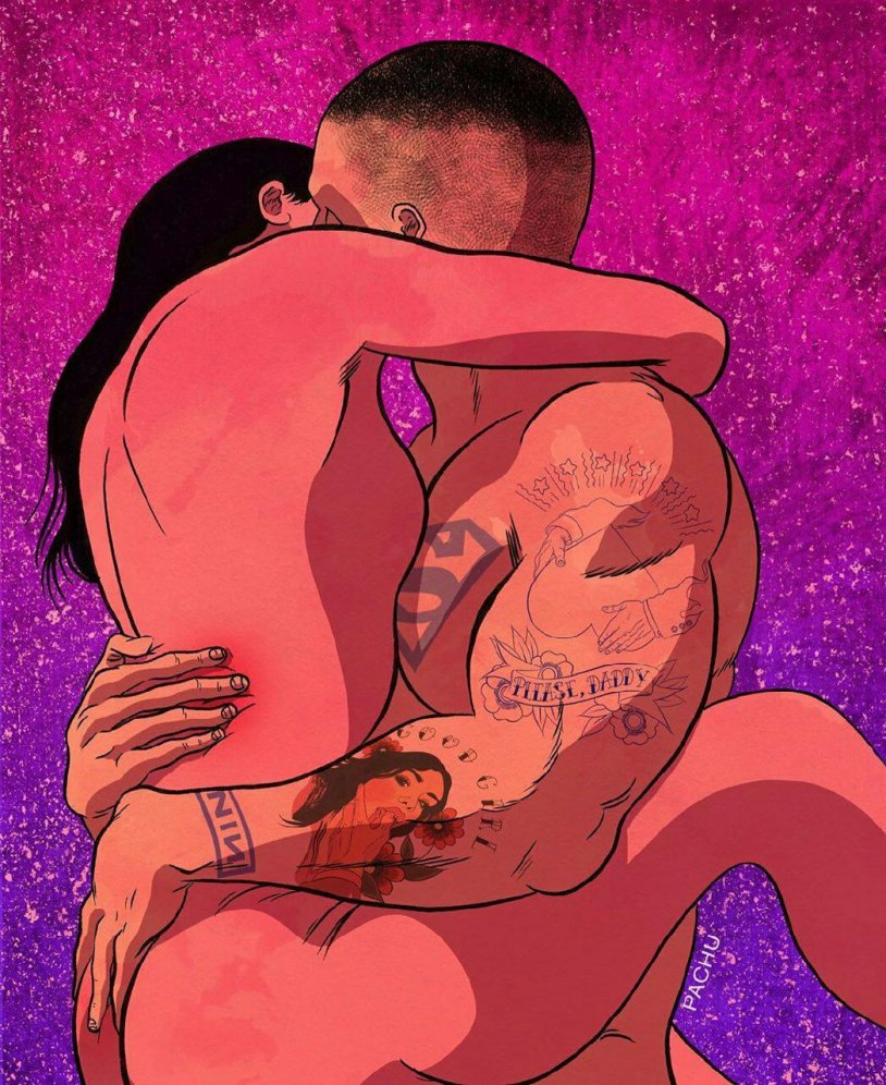 Erotic drawings to Pacha