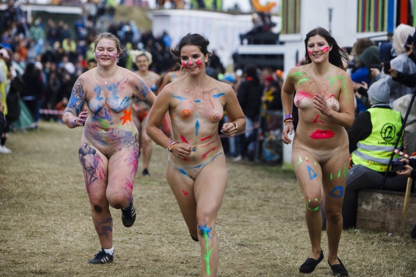 Roskilde Festival 2008 (Denmark) Naked women