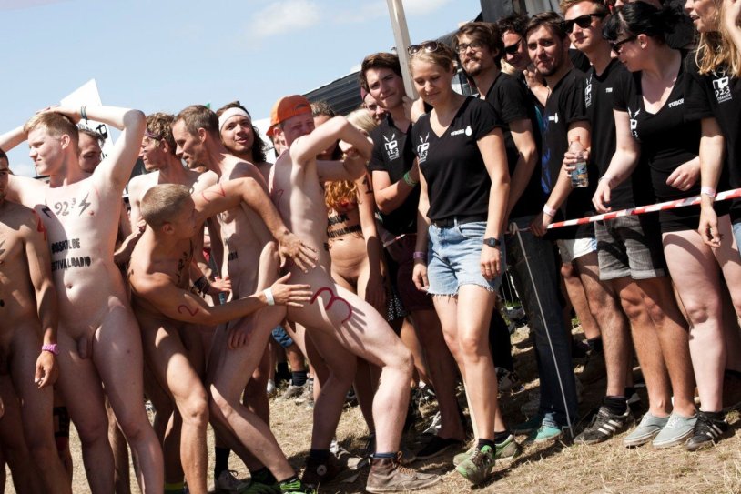 Festival of naked men and women