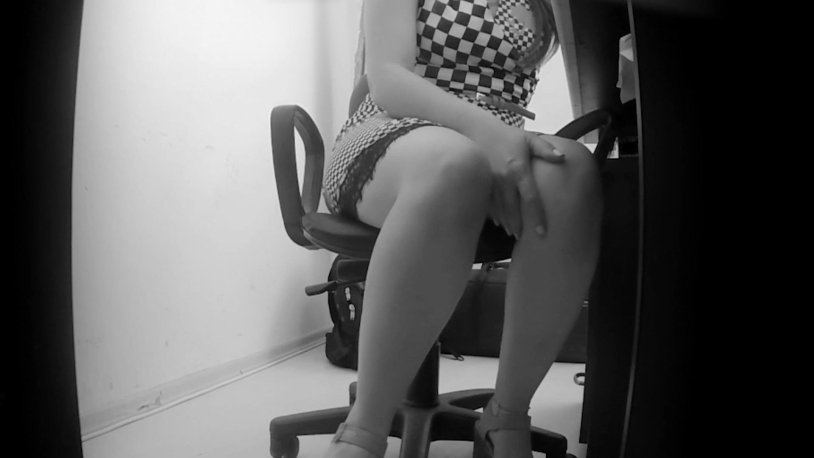 Hidden camera under the secretary table