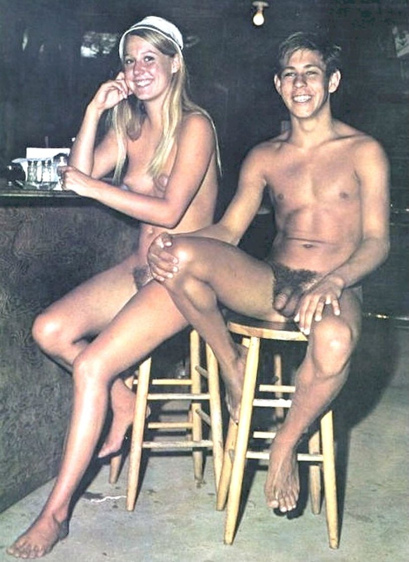 Danish Vintage Retro Teenagers Nudist Coupeles