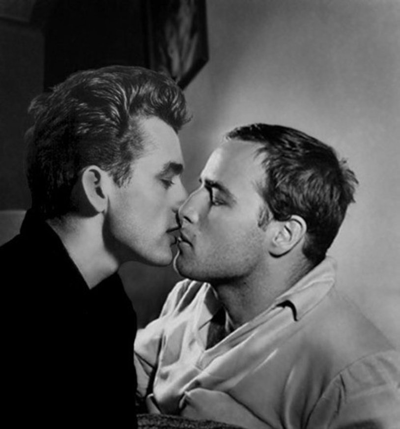 Paul Newman and Marlon Brando
