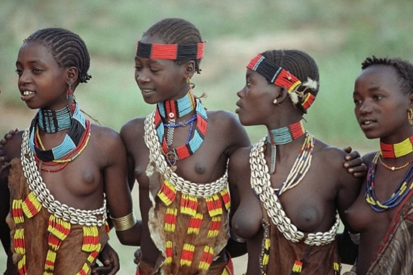 Young Africans in the tribe