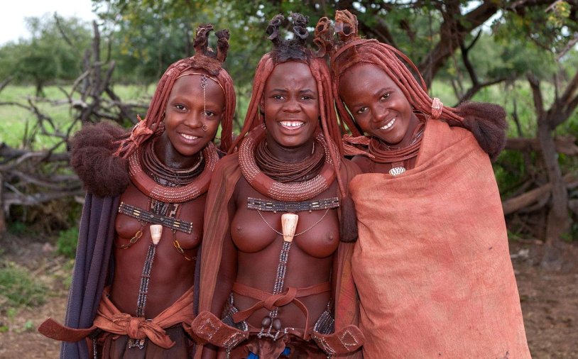 Khimba tribe in Namibia nude
