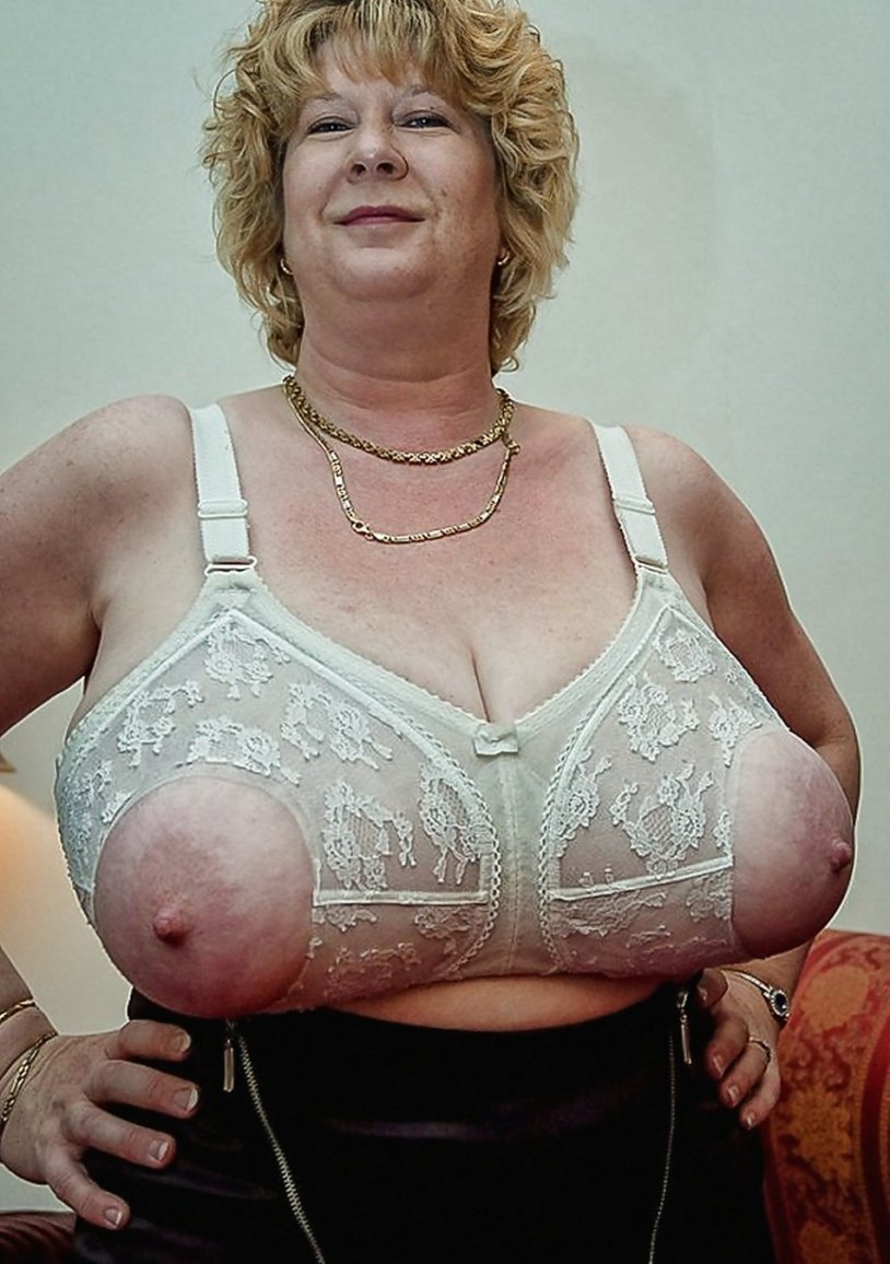 Old women with large breasts