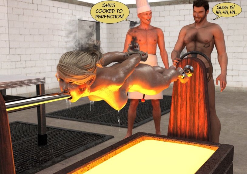 Girl on a spit comics