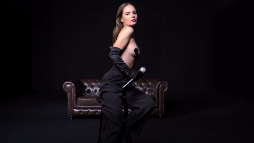 Naked Sasha Spielberg in Playboy