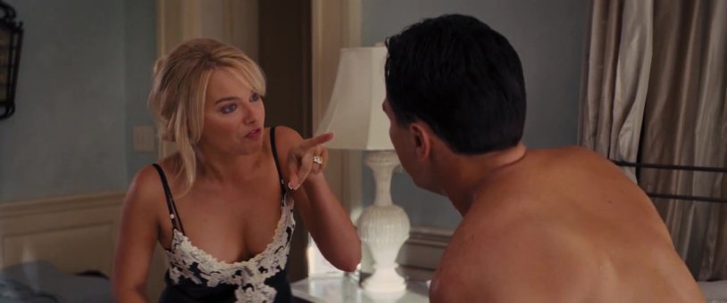 Margot Robbie Wolf with Wall Street