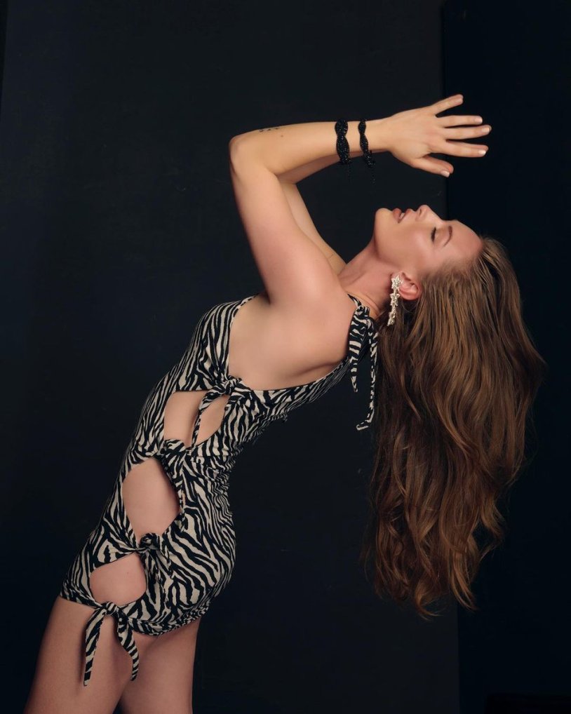 Yasemin Allen in a swimsuit