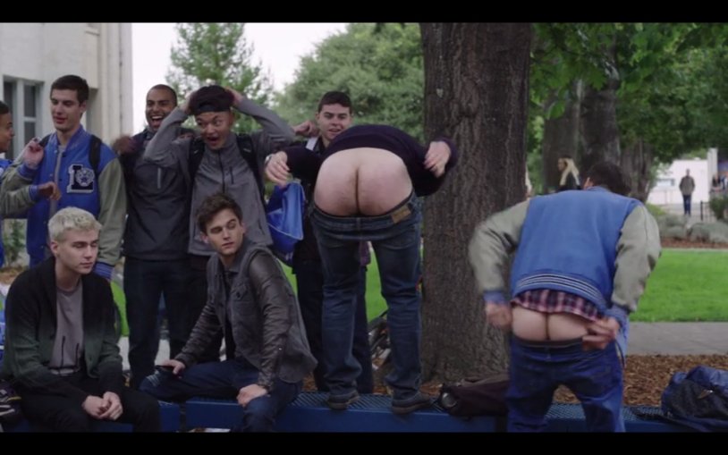 Naked Timothy Granaderos without panties dick