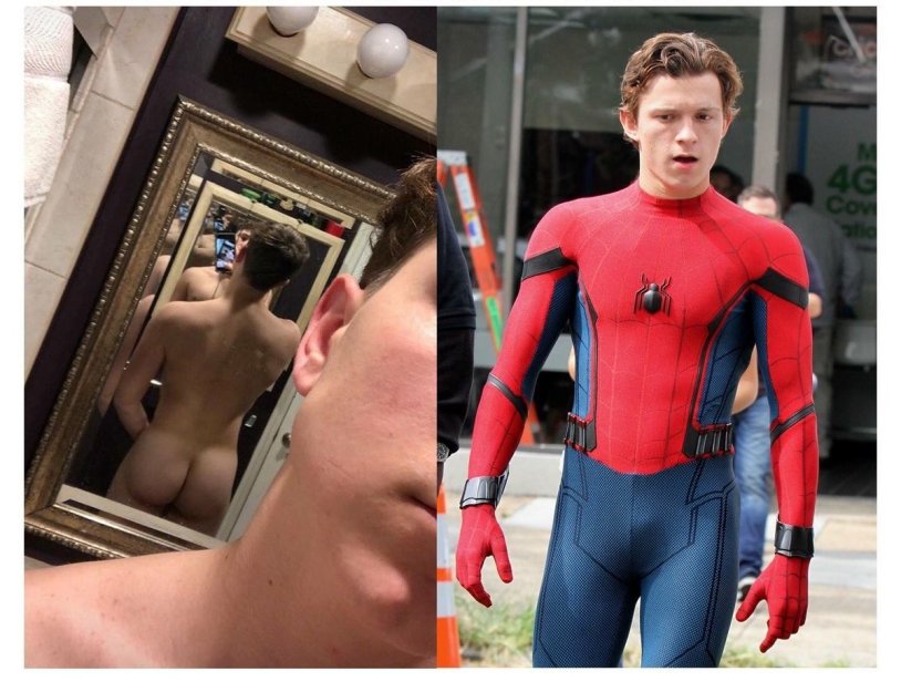 Tom Holland naked man spider