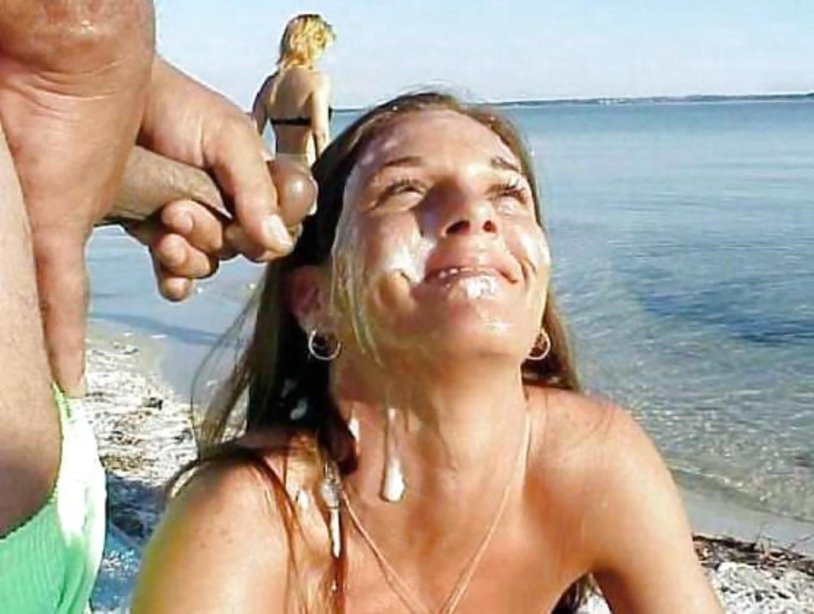 Private cumshot on the beach