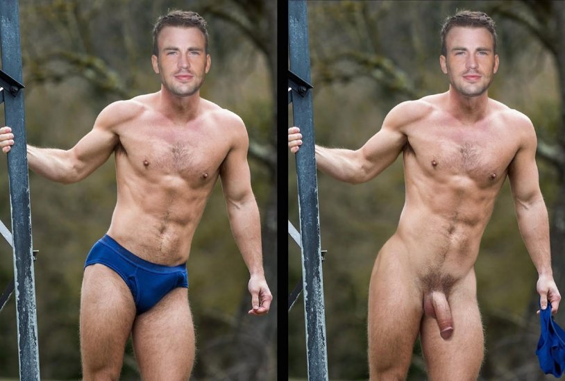 Chris Evans is completely naked