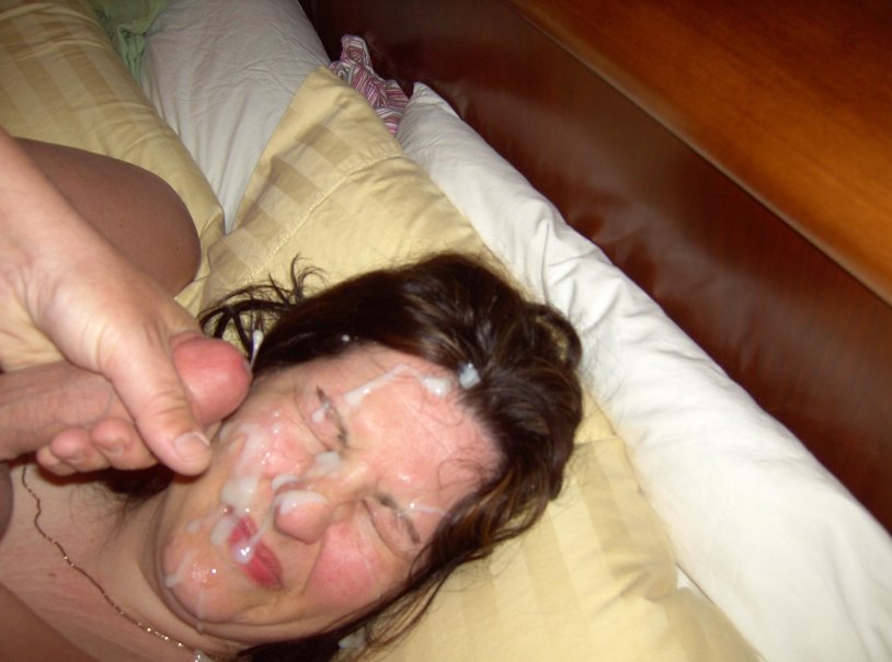 Cum on the face of a drunken sleeping