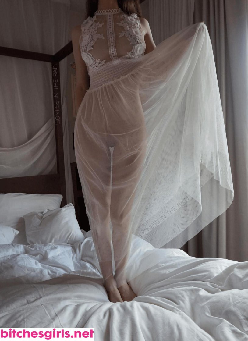 Transparent wedding dress