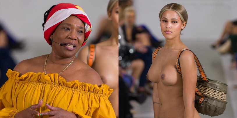 Models on the catwalk