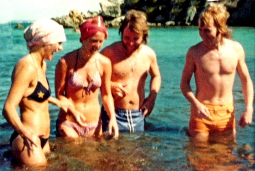 Abba photo on the beach