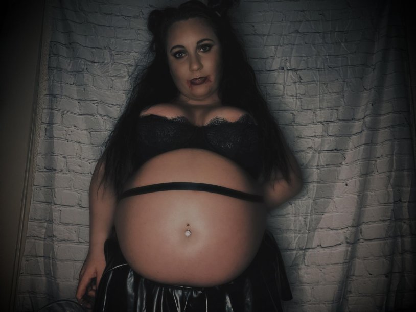 Pregnant belly ready to pop