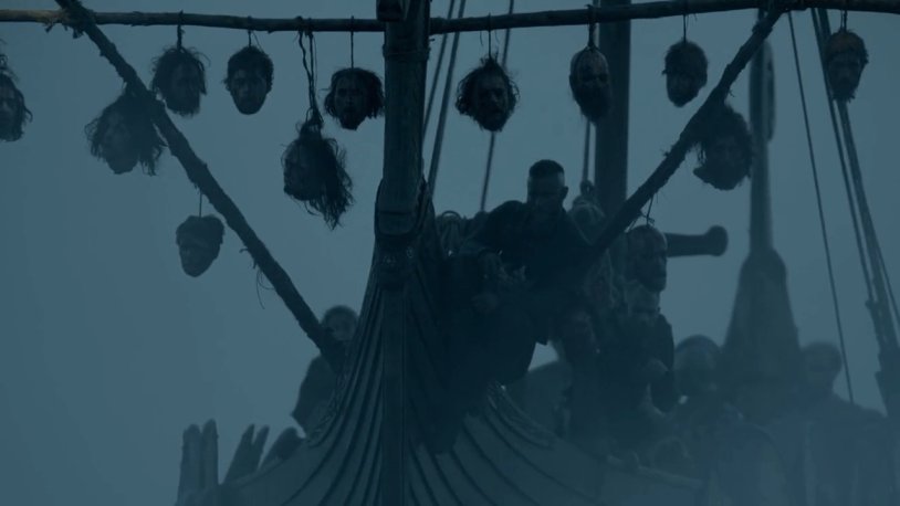 Ragnar Lodbrok on the ship