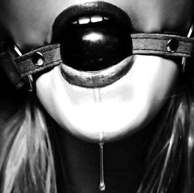 Erotic gag into the mouth