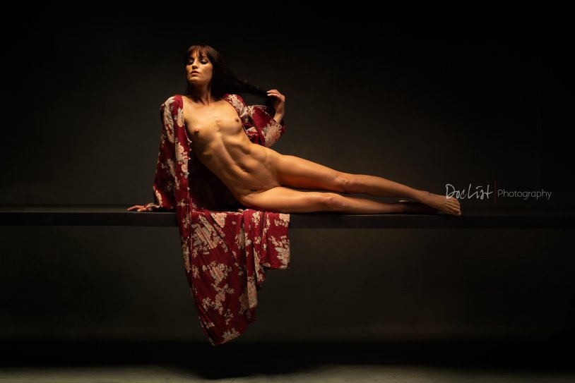 In the style of nude