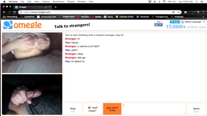 Omegle Friends masturbation