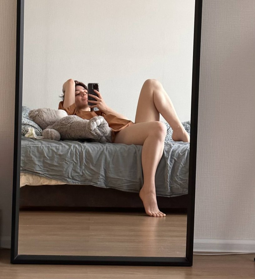 Legs of a naked girl