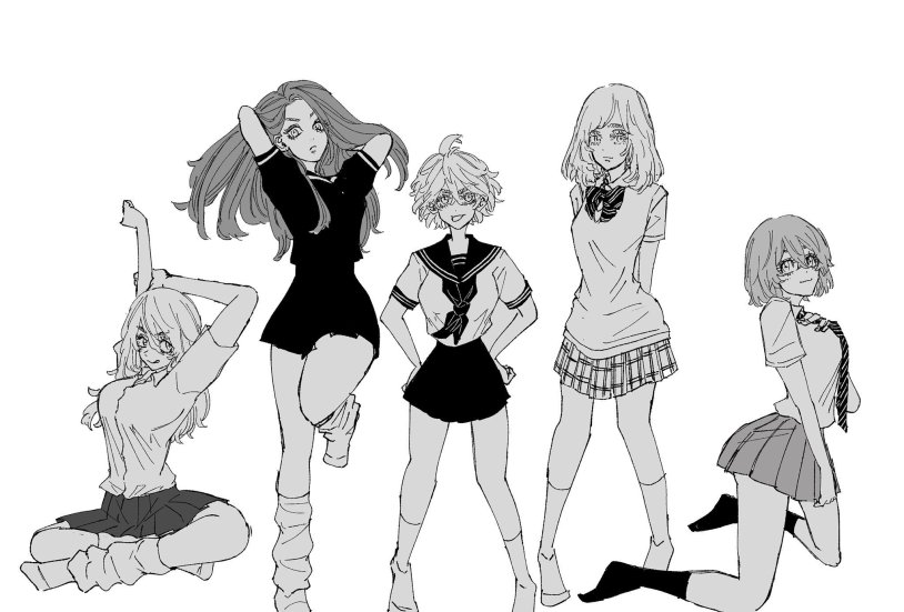 Anime hairstyles from Toke Avengers