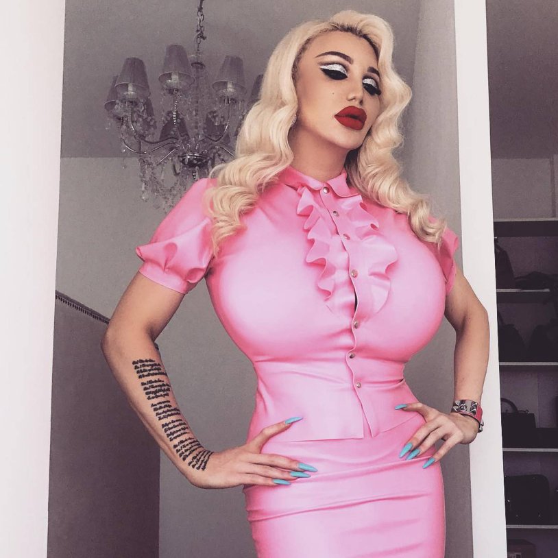 Bimbo ivana vladislava in a dress